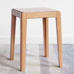 XINMAI Made in China Furniture Factory Solid Wood Stool Multifunctional Multipurpose Outdoor Dining Room Living Room Oak Stool