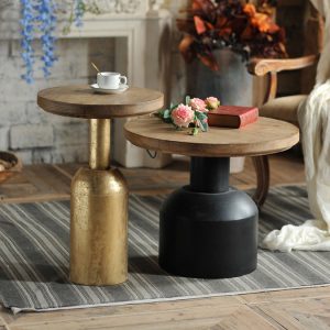 Antique High Quality Hand Curved Decorative Metal Center Table Living Room Modern Coffee Table Side Table
